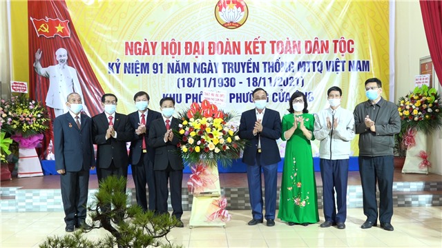 Ngày hội Đại đoàn kết toàn dân tộc tại khu phố 4B2, phường Cửa Ông