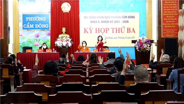Kỳ họp thứ ba, HĐND phường Cẩm Đông khóa X, nhiệm kỳ 2021 – 2026