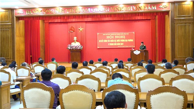 Sơ kết công tác Quân sự - Quốc phòng E2 bet đá gà 6 tháng đầu năm 2021