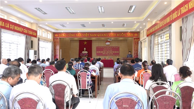 Đại biểu HĐND tỉnh, thành phố tiếp xúc cử tri phường Cẩm Phú, Cẩm Thịnh