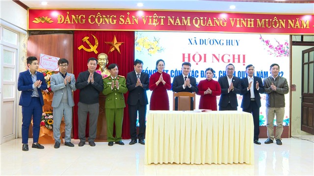 Xã Dương Huy triển khai nhiệm vụ trọng tâm năm 2023