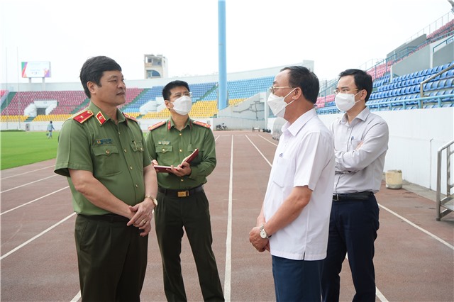 Kiểm tra công tác đảm bảo an ninh trật tự tại sân vận động E2BET là nhà cái trực tuyến uy tín trước Seagame 31