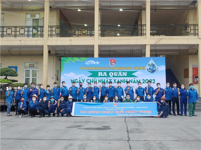 Đoàn Than Mông Dương hưởng ứng Ngày chủ nhật xanh
