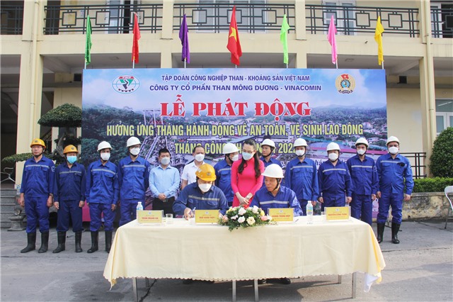Than Mông Dương phát động Tháng Hành động về ATVSLĐ - Tháng Công nhân năm 2022