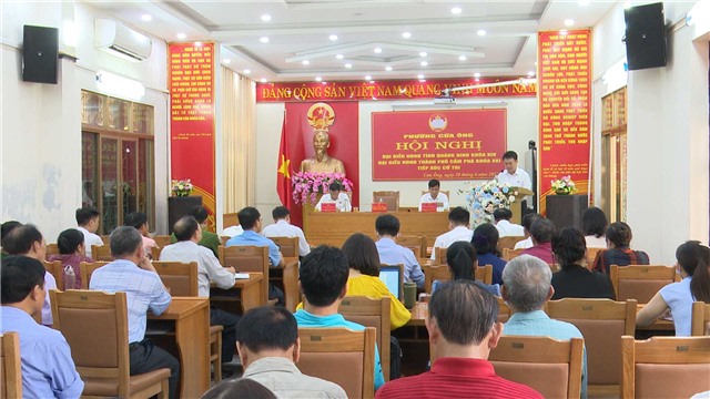 Đại biểu HĐND tỉnh, Thành phố tiếp xúc cử tri tại phường Cửa Ông.