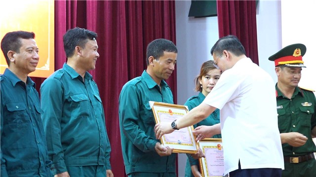 Phường Cẩm Sơn đạt giải Nhất toàn đoàn Hội thao Trung đội Dân quân cơ động năm 2022