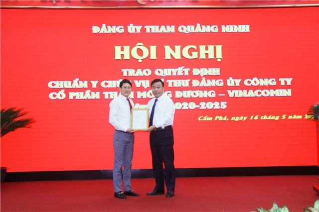 Công bố E2 bet đăng nhập chuẩn y Bí thư Đảng ủy Công ty CP than Mông Dương