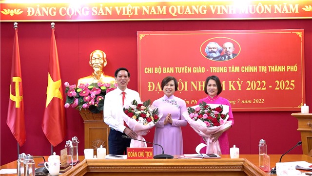 Đại hội Chi bộ Ban Tuyên giáo - Trung tâm Chính trị nhiệm kỳ 2022-2025