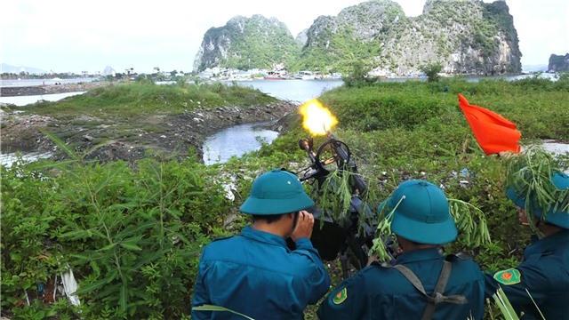 Phường Cẩm Bình Diễn tập chiến đấu phòng thủ năm 2022
