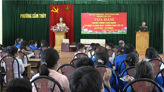 Phường Cẩm Thủy: Tọa đàm kỷ niệm 75 năm ngày thương binh liệt sỹ.