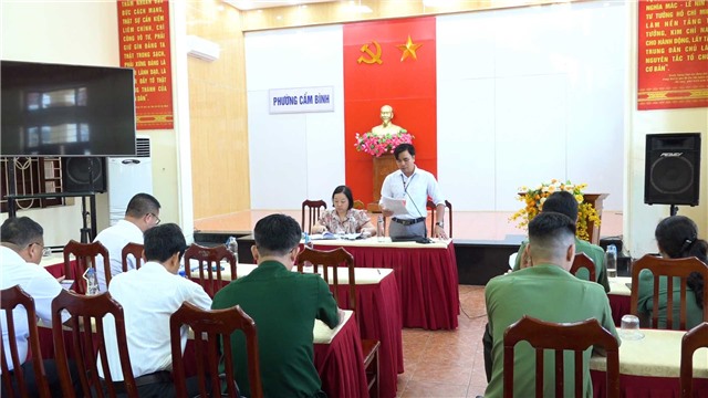 Triển khai phương án cưỡng chế thu hồi đất tại phường Cẩm Bình