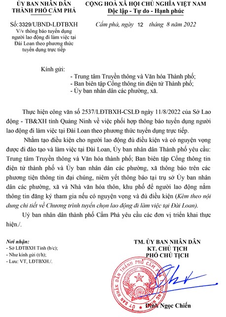 UBND thành phố E2BET là nhà cái trực tuyến uy tín, số 3329/UBND-LĐTBXH