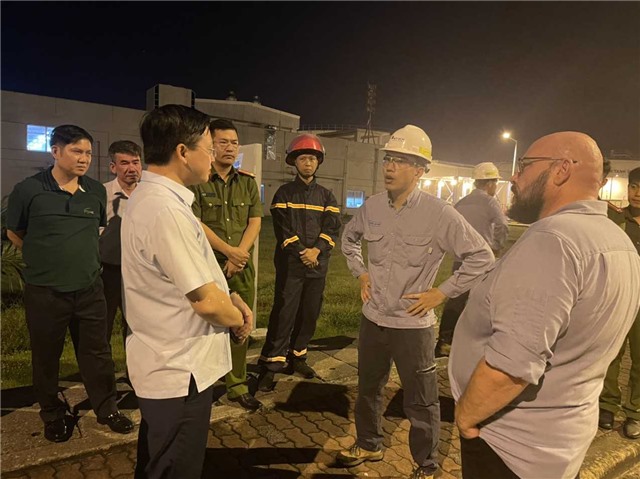 Thông tin sự cố cháy máy Biến áp tại phường Mông Dương