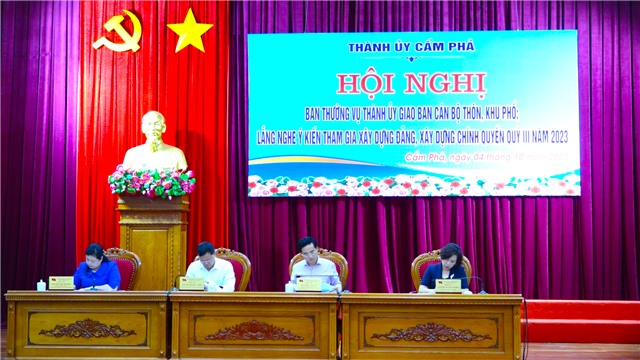 Ban Thường vụ Thành ủy E2BET là nhà cái trực tuyến uy tín giao ban với cán bộ thôn, khu phố quý III – 2023