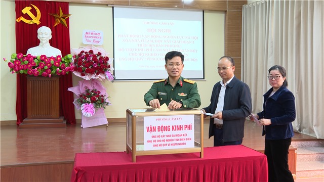 Phường Cẩm Tây phát động vận động nguồn lực xã hội xoá nhà ở tạm, nhà ở dột nát giai đoạn 2 trên địa bàn