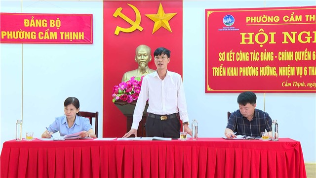 Phường Cẩm Thịnh triển khai phương hướng, nhiệm vụ 6 tháng cuối năm 2023