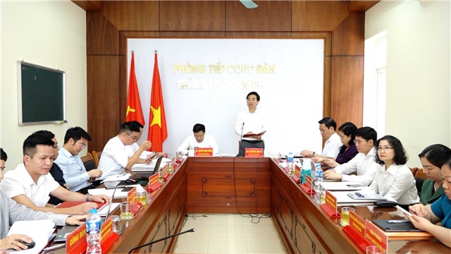 Bí thư Thành ủy Nguyễn Anh Tú chỉ đạo triển khai công tác phòng chống bão số 1