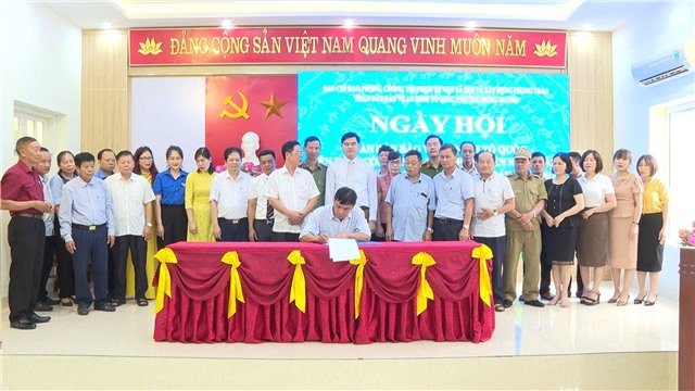 Phường Mông Dương tổ chức “Ngày hội toàn dân bảo vệ an ninh Tổ quốc” năm 2023