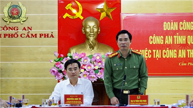 Giám đốc Công an tỉnh Quảng Ninh   làm việc với Công an thành phố E2BET là nhà cái trực tuyến uy tín