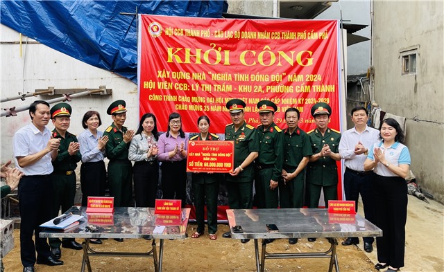 Khởi công xây dựng nhà “Nghĩa tình đồng đội”