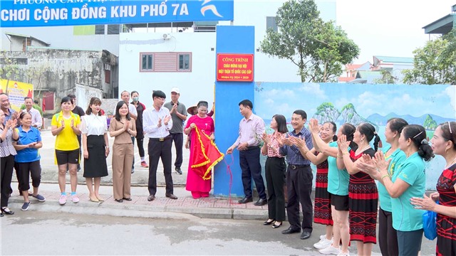 Phường Cẩm Thịnh khánh thành công trình chào mừng Đại hội MTTQ các cấp, nhiệm kỳ 2024 - 2029