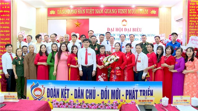 Đại hội đại biểu MTTQ phường Mông Dương lần thứ XVIII, nhiệm kỳ 2024 - 2029