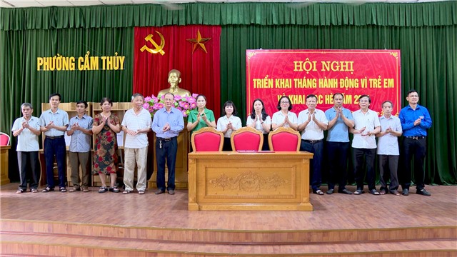 Phường Cẩm Thuỷ phát động Tháng hành động vì trẻ em và khai mạc hoạt động hè năm 2024