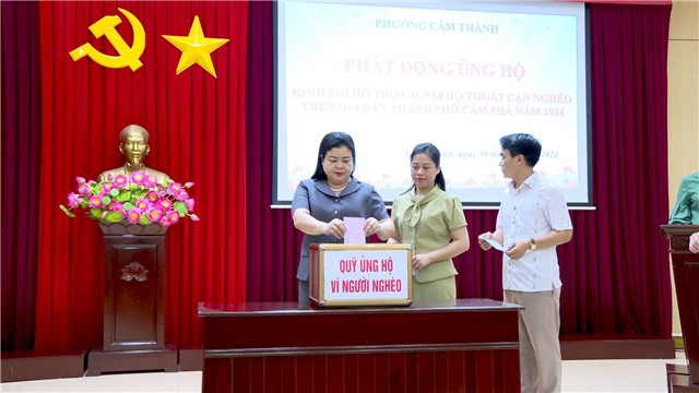 Phường Cẩm Thành phát động ủng hộ hỗ trợ 68 hộ thoát cận nghèo trên địa bàn Thành phố
