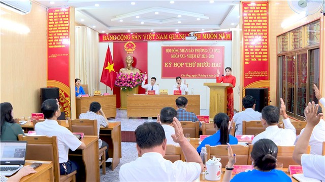 HĐND phường Cửa Ông: Thông qua 03 E2 bet đăng nhập tại Kỳ họp thứ 12