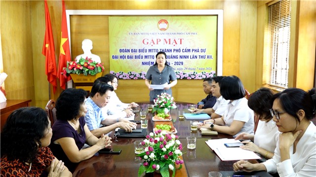 Gặp mặt Đoàn đại biểu dự Đại hội đại biểu MTTQ Tỉnh Quảng Ninh lần thứ XII, nhiệm kỳ 2024 - 2029