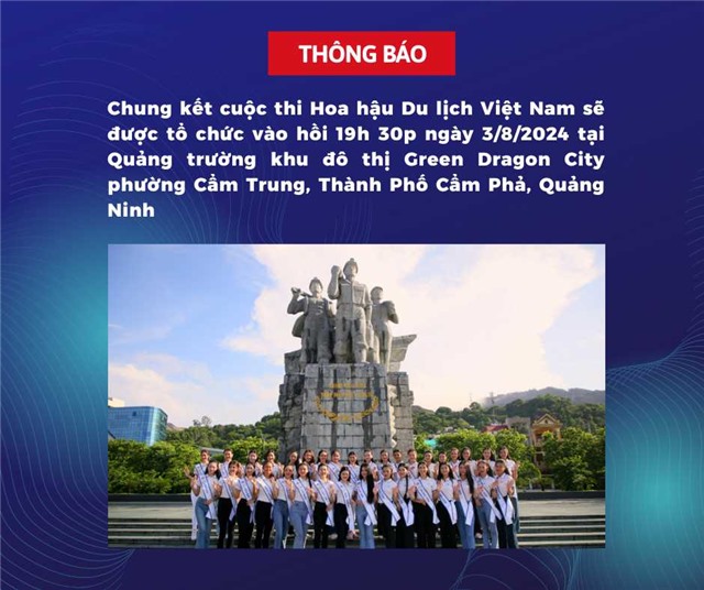 THÔNG BÁO CHUNG KẾT CUỘC THI HOA HẬU DU LỊCH VIỆT NAM