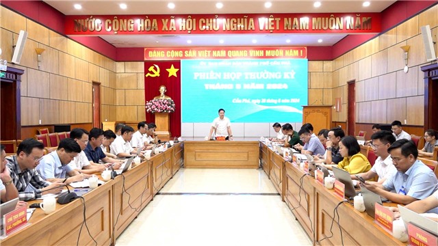 UBND THÀNH PHỐ HỌP THƯỜNG KỲ THÁNG 8/2024