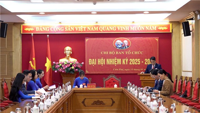 Chi bộ Ban Tổ chức Thành uỷ tổ chức Đại hội nhiệm kỳ 2025-2027