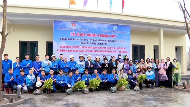 Phát động trồng cây chào mừng ngày Quốc tế Phụ nữ và ngày thành lập Đoàn TNCS Hồ Chí Minh
