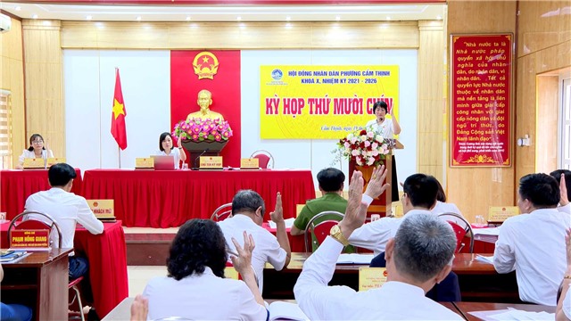 HĐND phường Cẩm Thịnh tán thành chủ trương thành lập đơn vị hành chính cấp xã mới