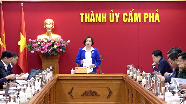 Ban Thường vụ Thành ủy nghe và cho ý kiến một số nội dung theo quy chế làm việc